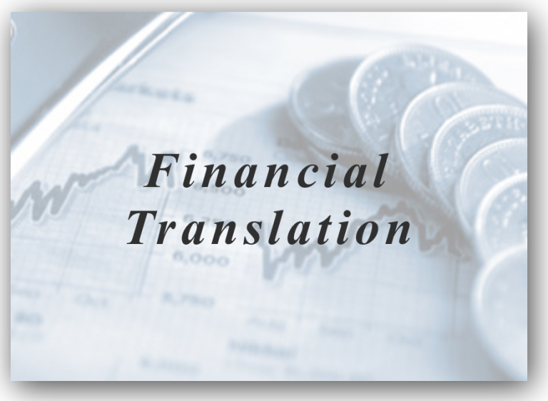 Bhasha Bharati Arts -Financial Translation Services
